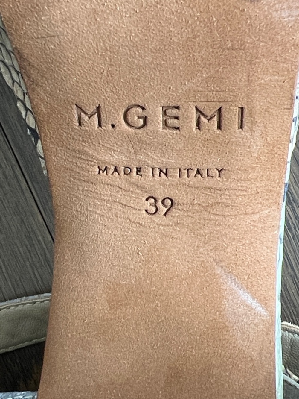M. Gemi Lizza Nuova Platform Python Print Sandals - Picture 9 of 12